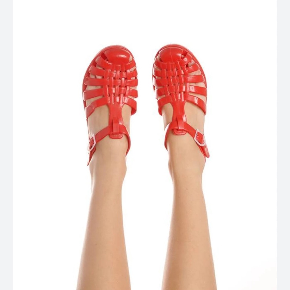 Meduse Red Plastic Sandals